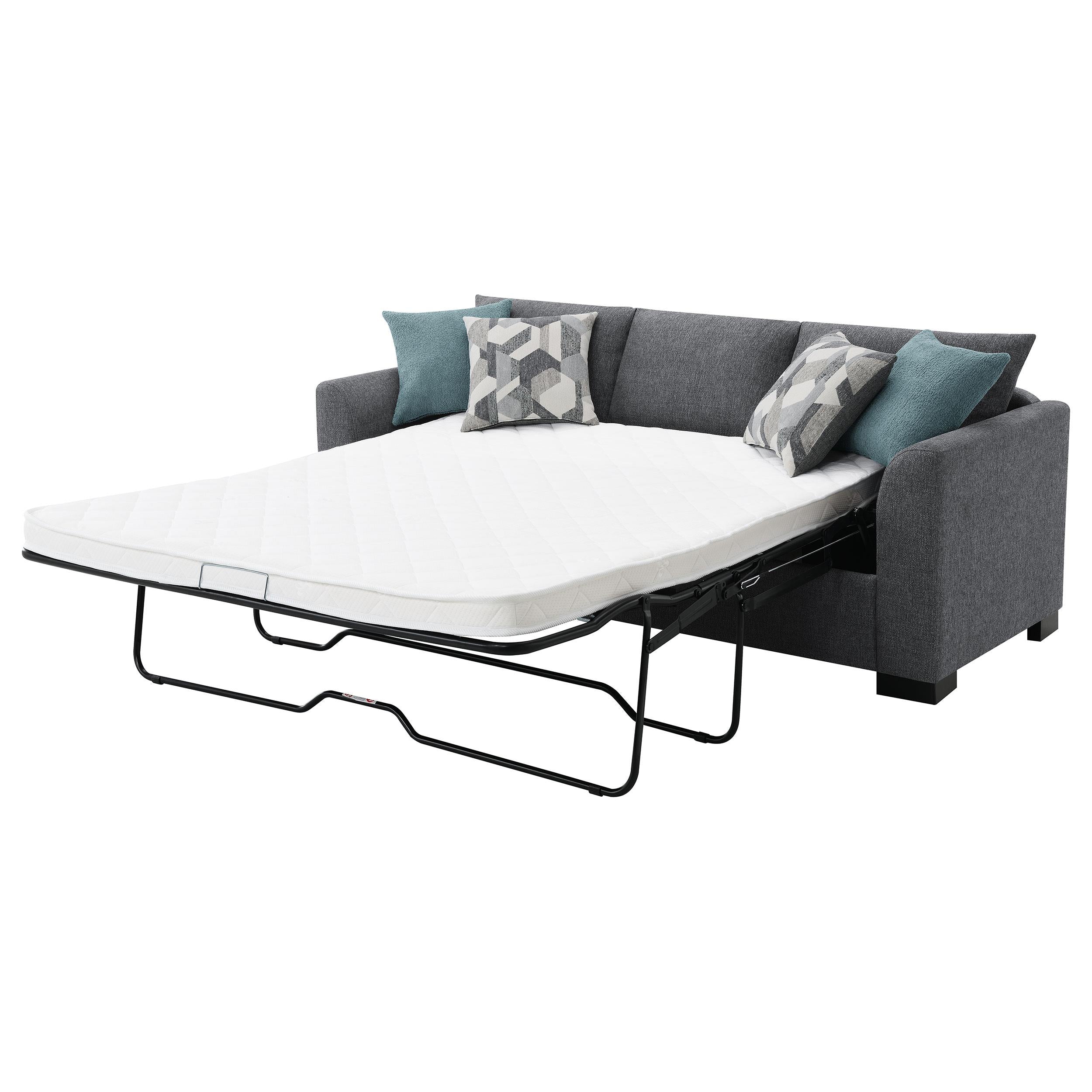 Storey Upholstered Chaise Sleeper Sofa Sectional Grey - 504779