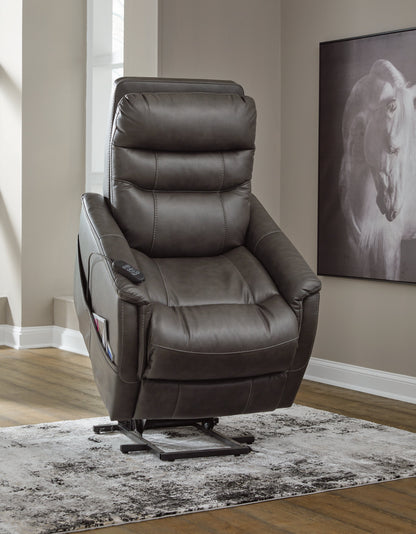 Strawbill Shadow Power Lift Recliner - 6390912