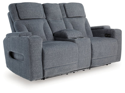 Studio Cave Steel Power Reclining Loveseat with Console - PC4980218