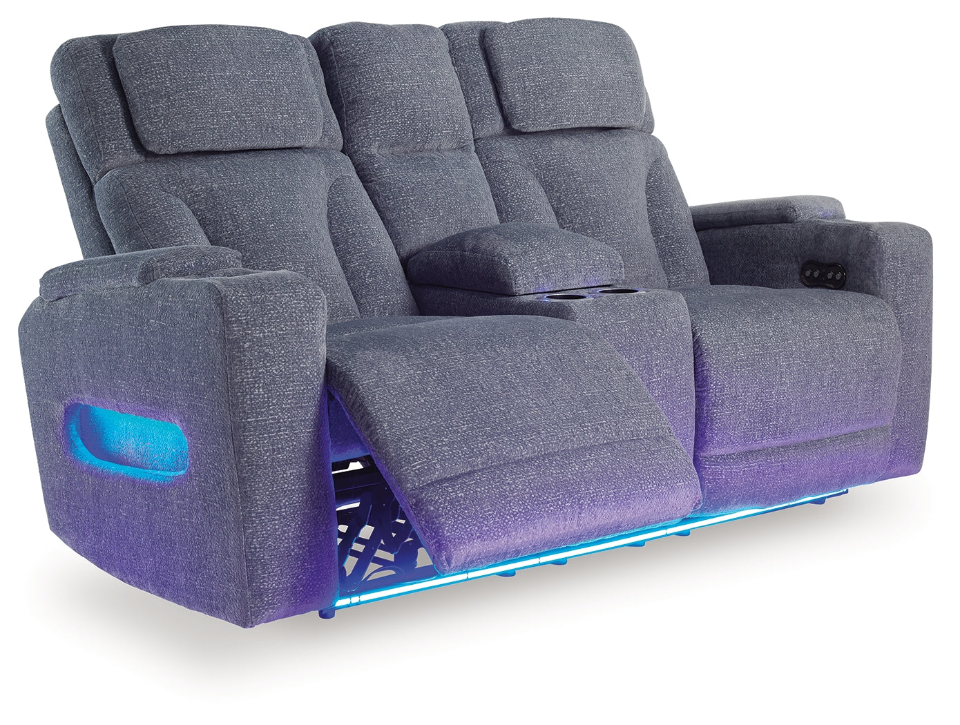 Studio Cave Steel Power Reclining Loveseat with Console - PC4980218