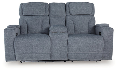 Studio Cave Steel Power Reclining Loveseat with Console - PC4980218
