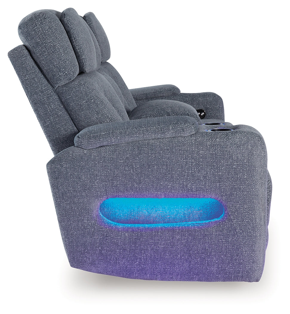 Studio Cave Steel Power Reclining Loveseat with Console - PC4980218