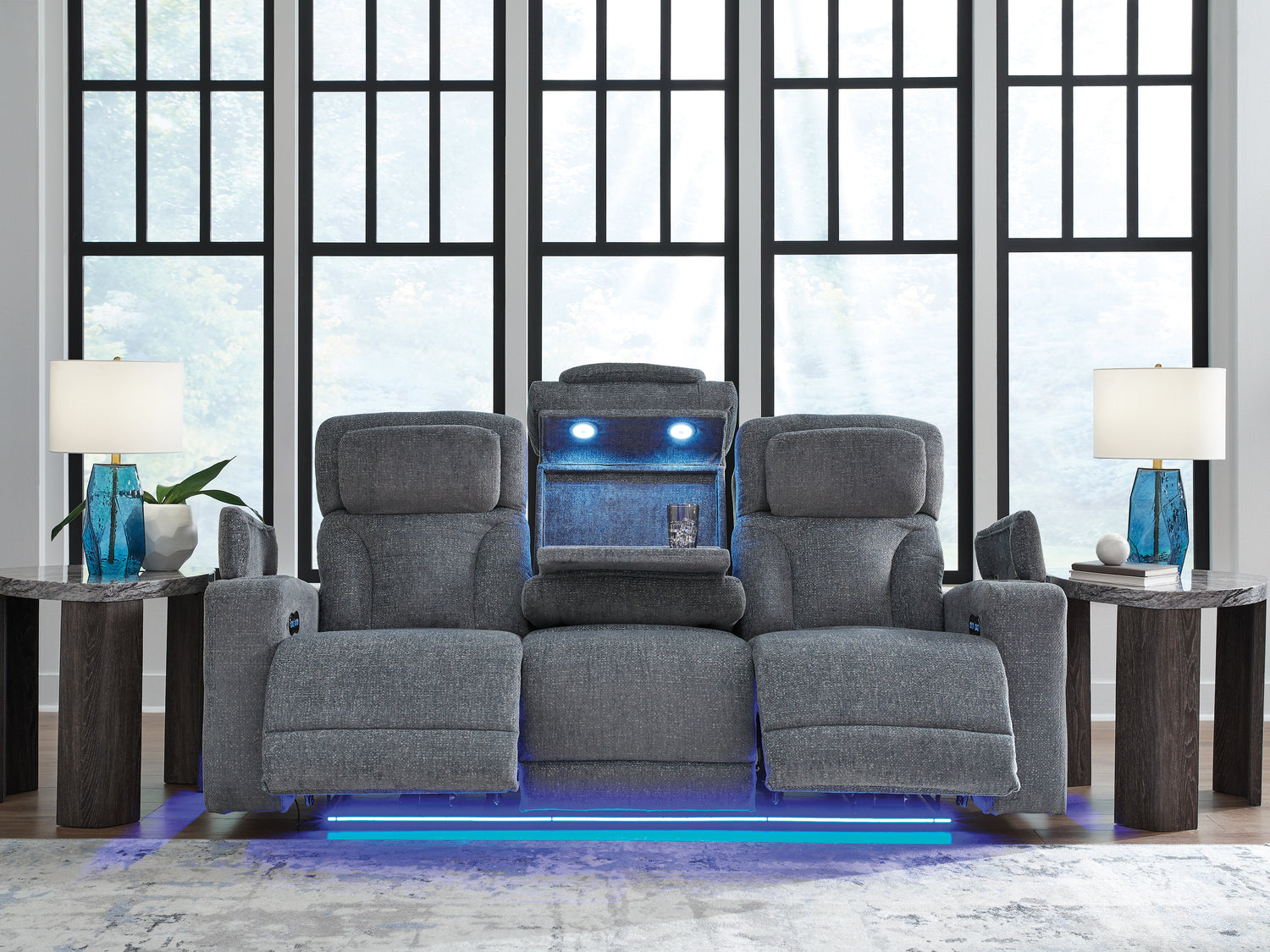 Studio Cave Steel Power Reclining Sofa - PC4980215