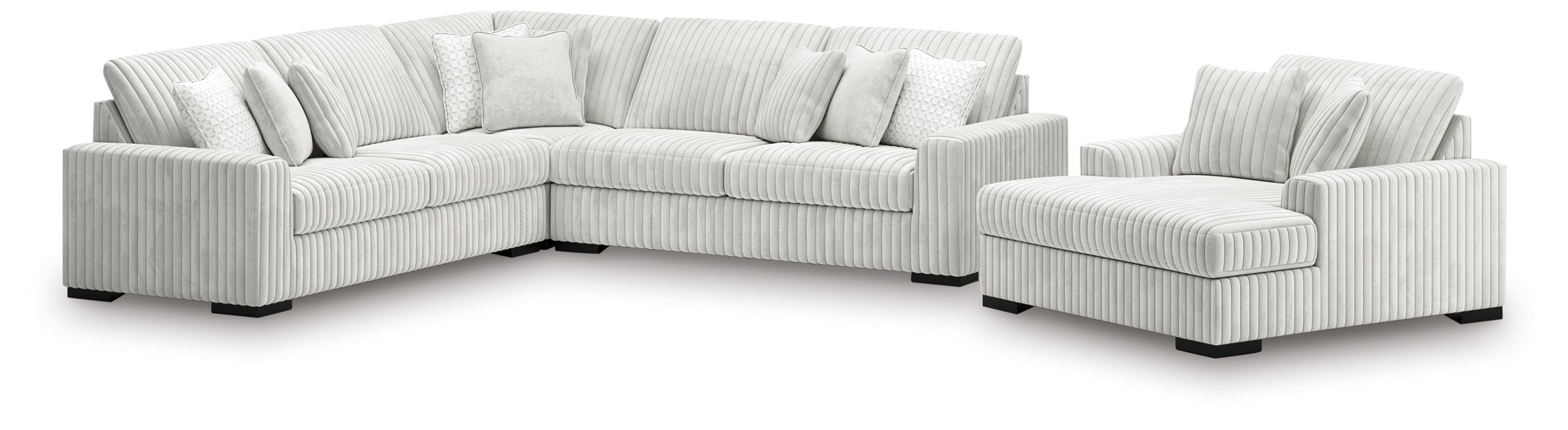 Stupendous 3-Piece Sectional and Oversized Chaise - 25903U4
