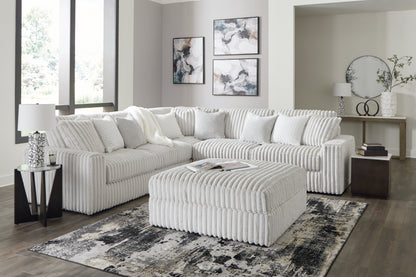 Stupendous 3-Piece Sectional with Ottoman in Alloy from Ashley - Luna Furniture