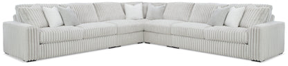Stupendous 5-Piece Sectional with Ottoman in Alloy from Ashley - Luna Furniture