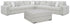 Stupendous 5-Piece Sectional with Ottoman in Alloy - PKG016461