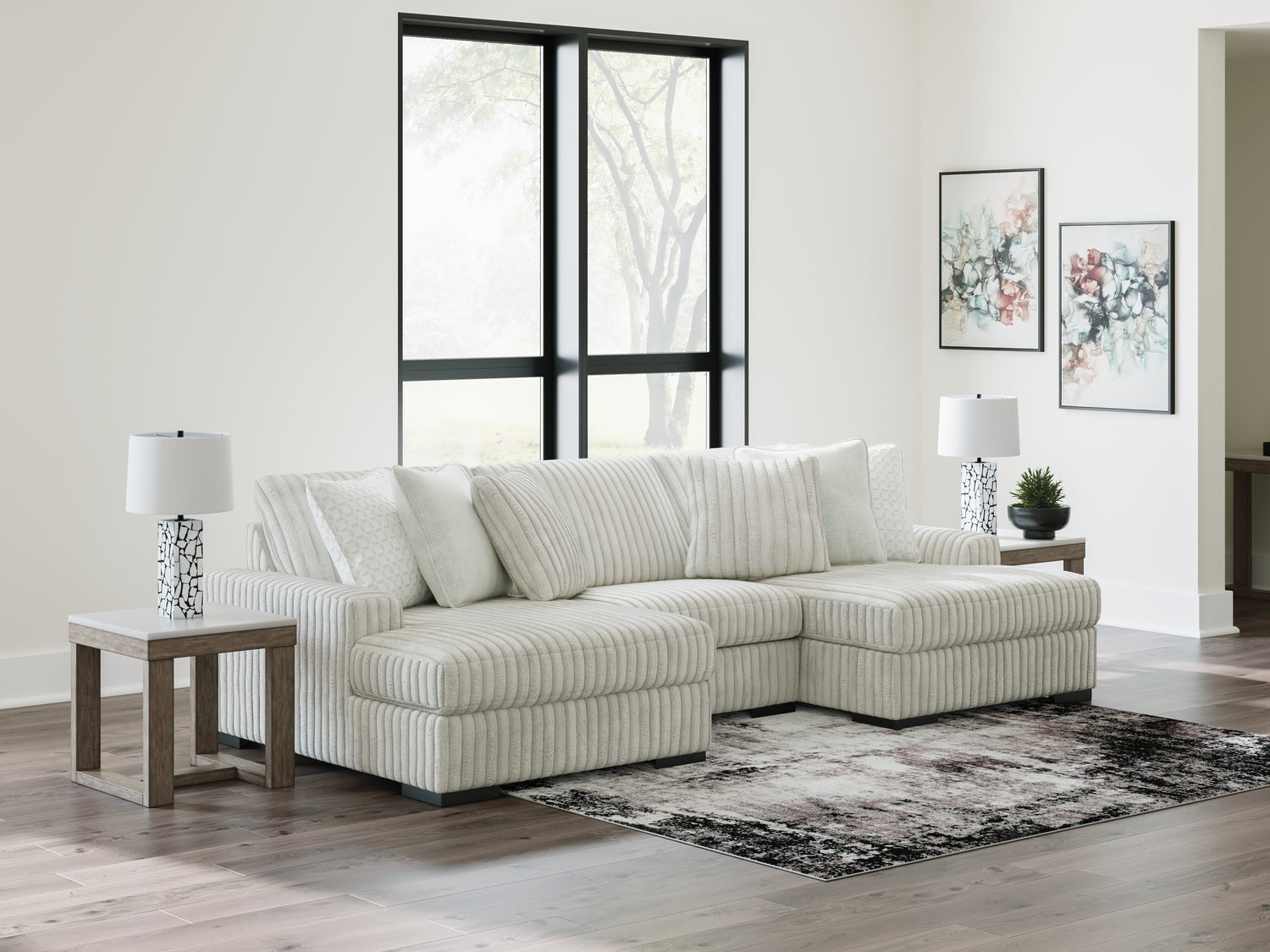 Stupendous Alloy 2-Piece Sectional with Chaise - 25903S7