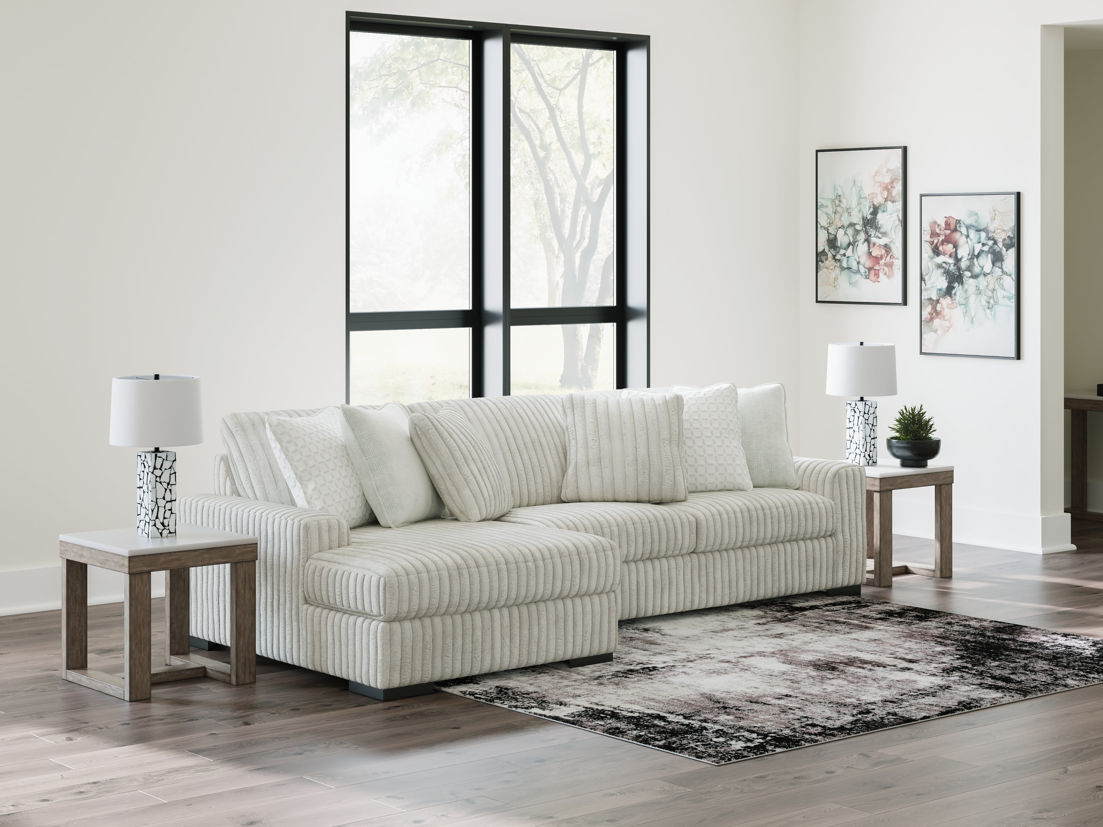 Stupendous Alloy Left-Arm Facing Corner Chaise - 2590316