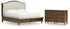 Sturlayne California King Upholstered Panel Bed with Dresser in Brown from Ashley - Luna Furniture