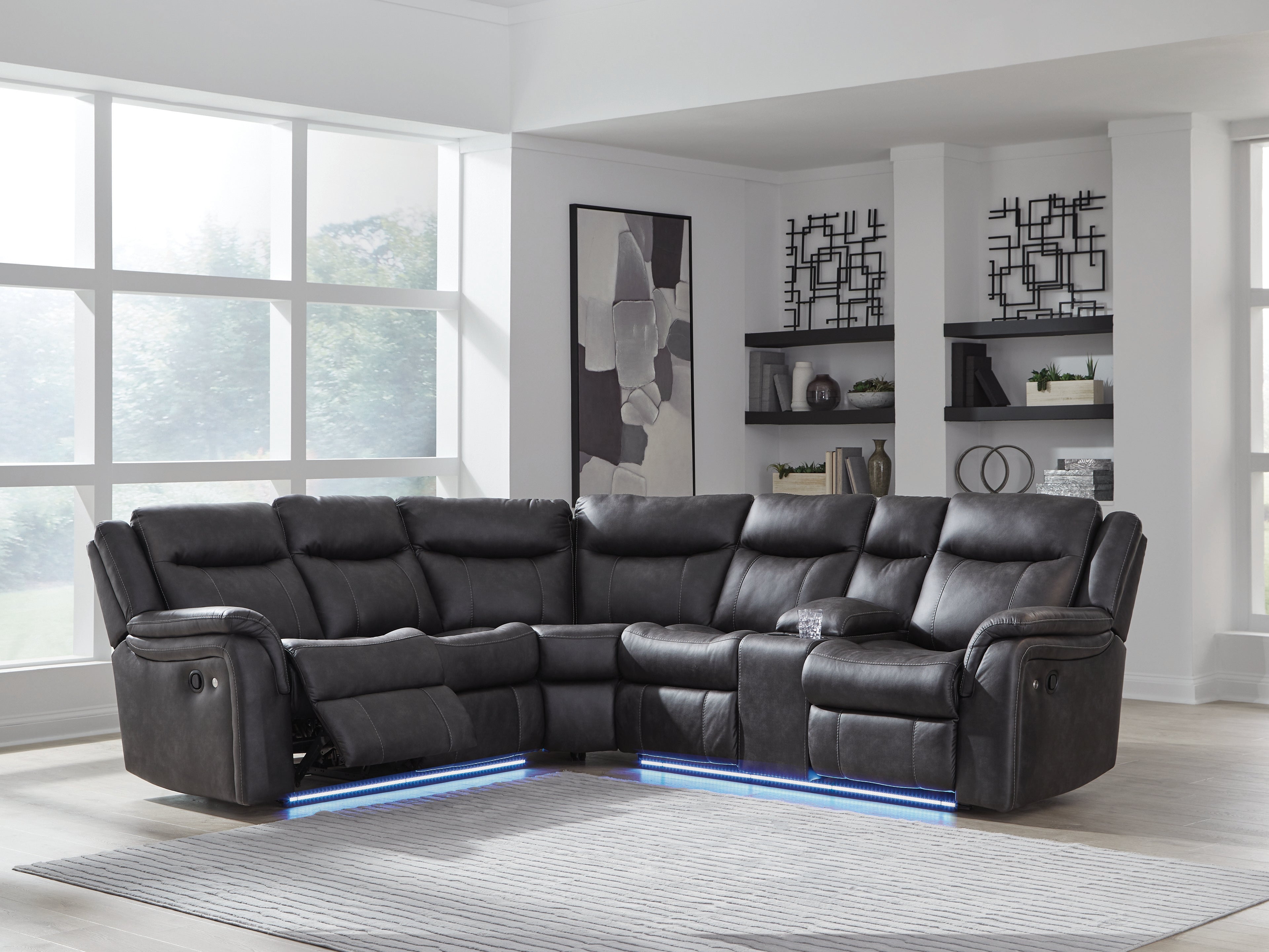 Sultan Meadow Carbon 2-Piece Reclining Sectional - PC13001S1