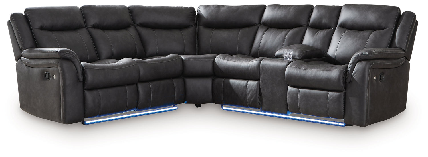 Sultan Meadow Carbon 2-Piece Reclining Sectional - PC13001S1