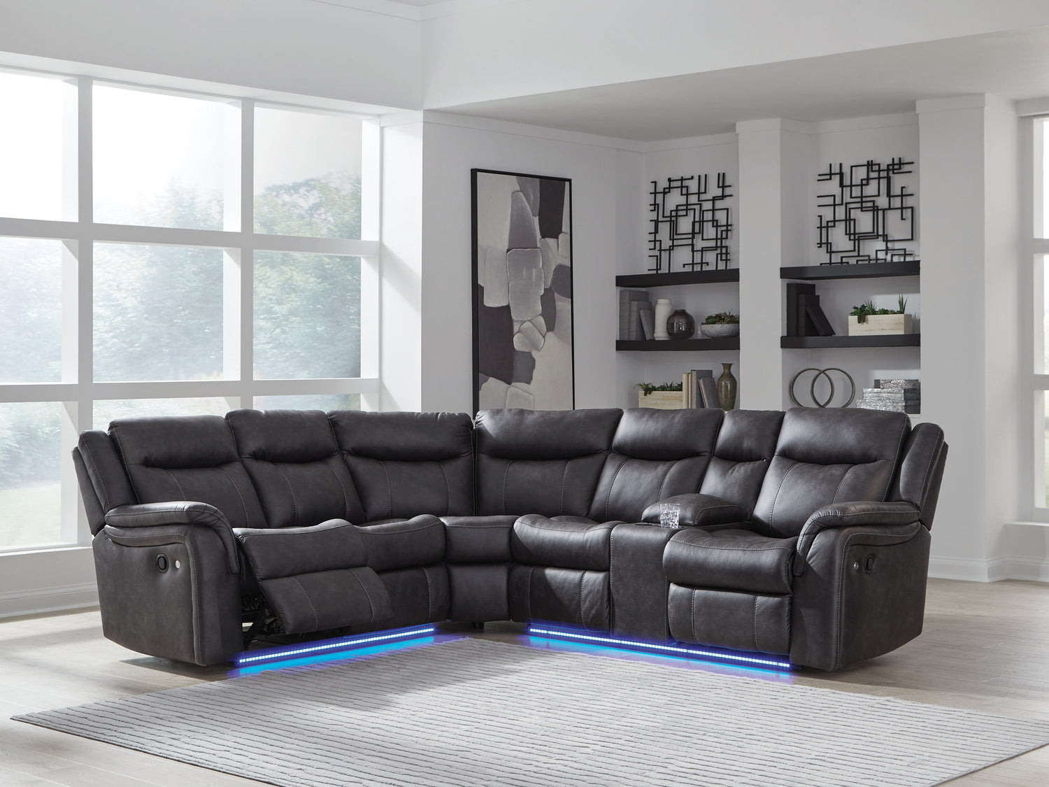 Sultan Meadow Carbon 2-Piece Reclining Sectional - PC13001S1