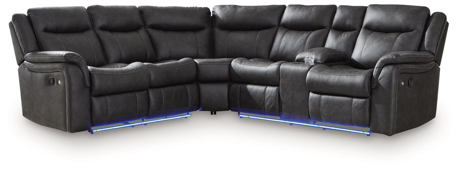 Sultan Meadow Carbon 2-Piece Reclining Sectional - PC13001S1
