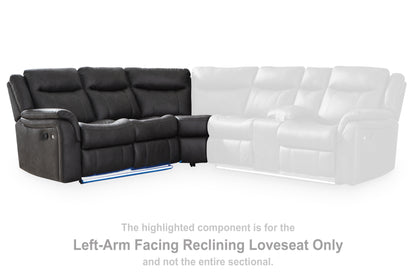 Sultan Meadow Carbon Left-Arm Facing Reclining Loveseat - PC1300148