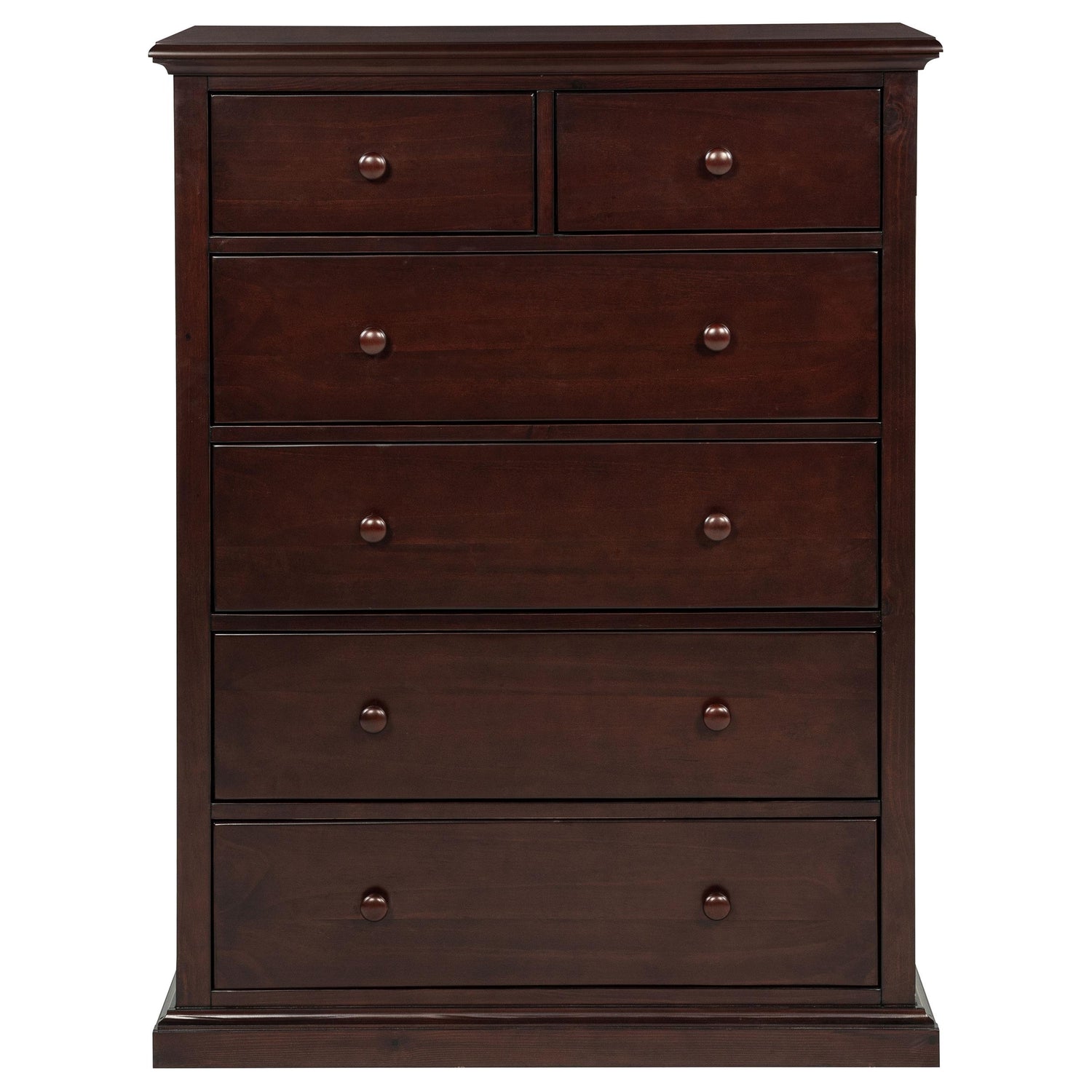 Sumerlin 6-drawer Bedroom Chest of Drawers Cappuccino - 460595CAP