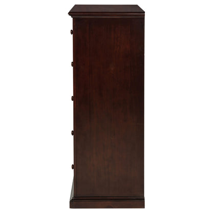 Sumerlin 6-drawer Bedroom Chest of Drawers Cappuccino - 460595CAP