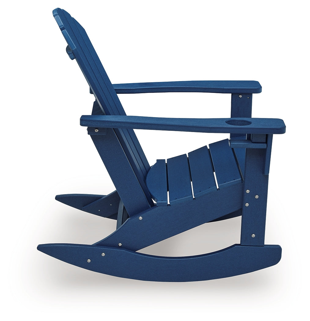 Sundown Shores Blue Outdoor Rocking Chair - PCP019-827