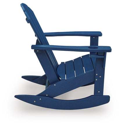 Sundown Shores Blue Outdoor Rocking Chair - PCP019-827