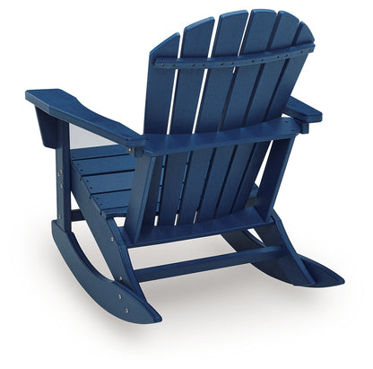 Sundown Shores Blue Outdoor Rocking Chair - PCP019-827