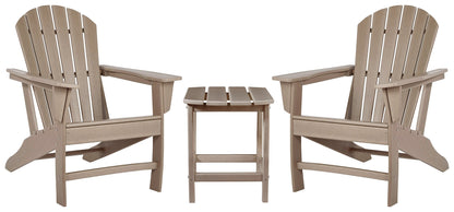 Sundown Treasure 2 Outdoor Chairs with End Table in Driftwood - PKG008194