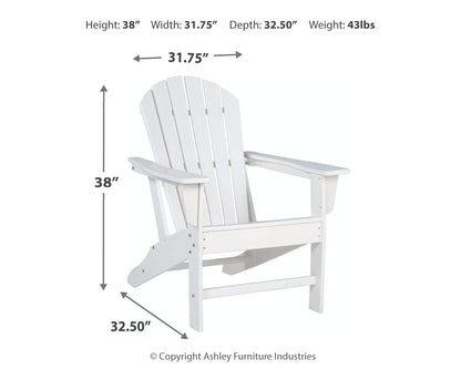 Sundown Treasure 2 Outdoor Chairs with End Table in White - PKG008188