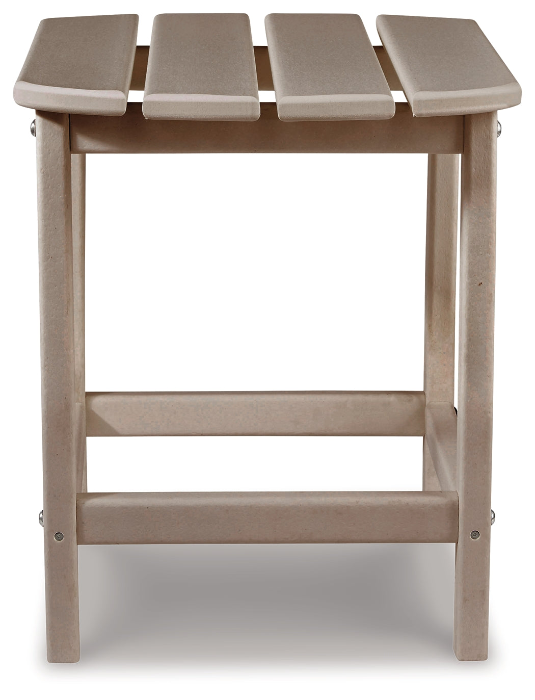 Sundown Treasure Driftwood 4 Adirondack Chairs and Outdoor End Table - P014P2
