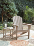 Sundown Treasure Driftwood Adirondack Chair with End Table - P014P1