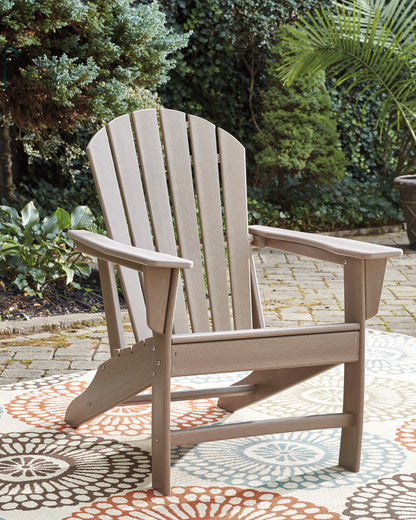 Sundown Treasure Driftwood Adirondack Chair with End Table - P014P1