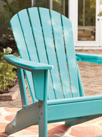 Sundown Treasure Outdoor Chair with End Table in Turquoise - PKG008189
