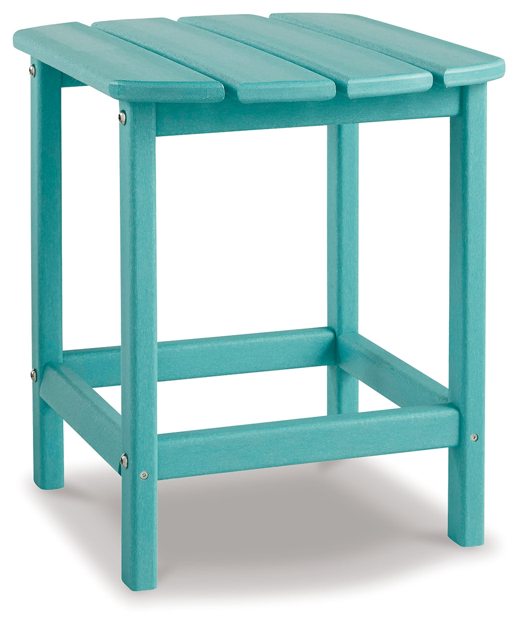 Sundown Treasure Outdoor Chair with End Table in Turquoise - PKG008189