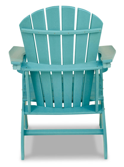 Sundown Treasure Outdoor Chair with End Table in Turquoise - PKG008189