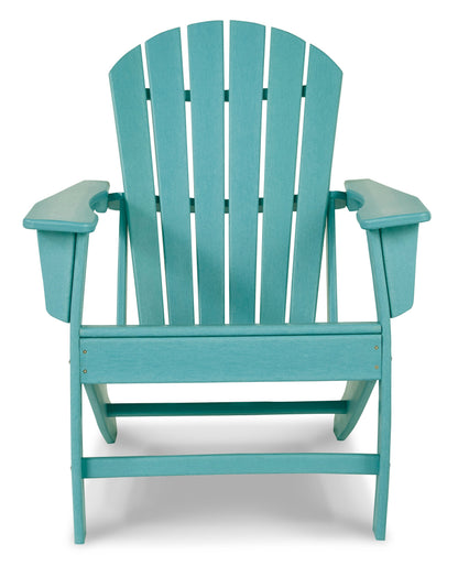 Sundown Treasure Outdoor Chair with End Table in Turquoise - PKG008189