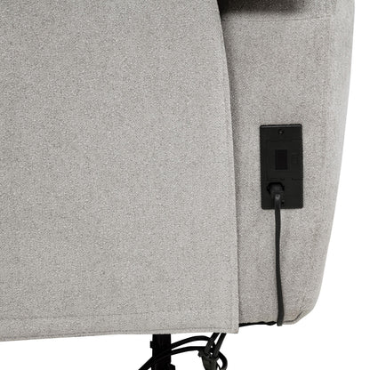 Sylmar 2-piece Chenille Power Reclining Sofa Set Dove Grey - 610521P-S2