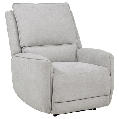 Sylmar 3-piece Chenille Power Reclining Sofa Set Dove Grey - 610521P-S3