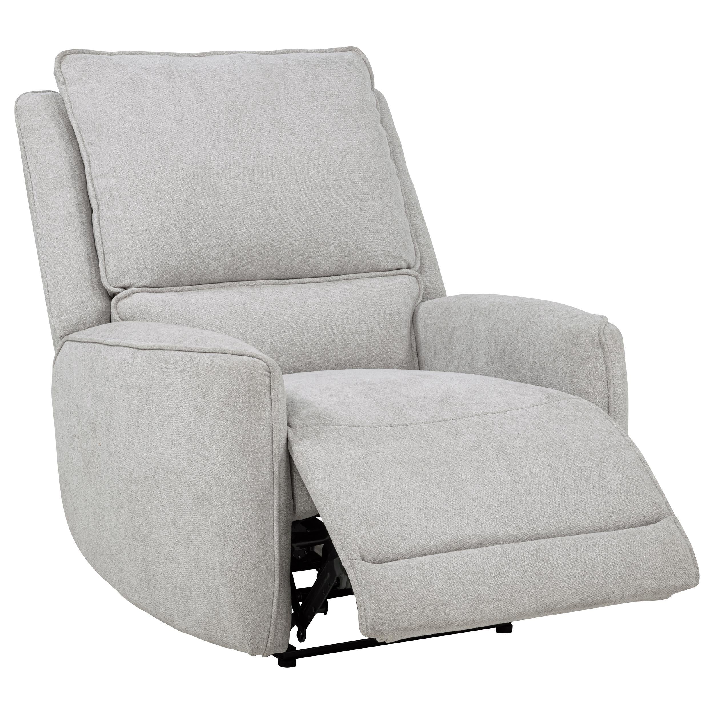 Sylmar 3-piece Chenille Power Reclining Sofa Set Dove Grey - 610521P-S3