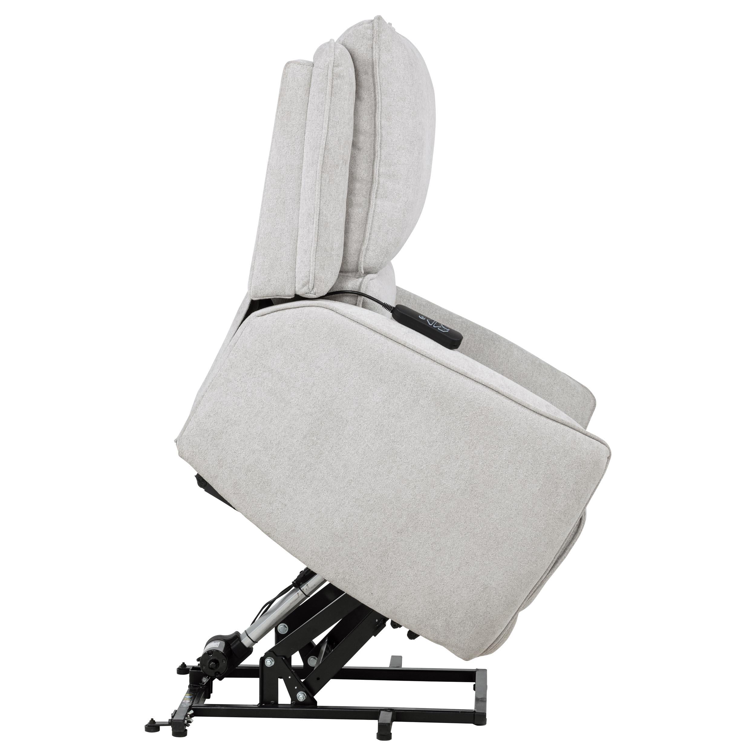Sylmar Chenille Upholstered Dual Power Lift Recliner Grey - 610524PP