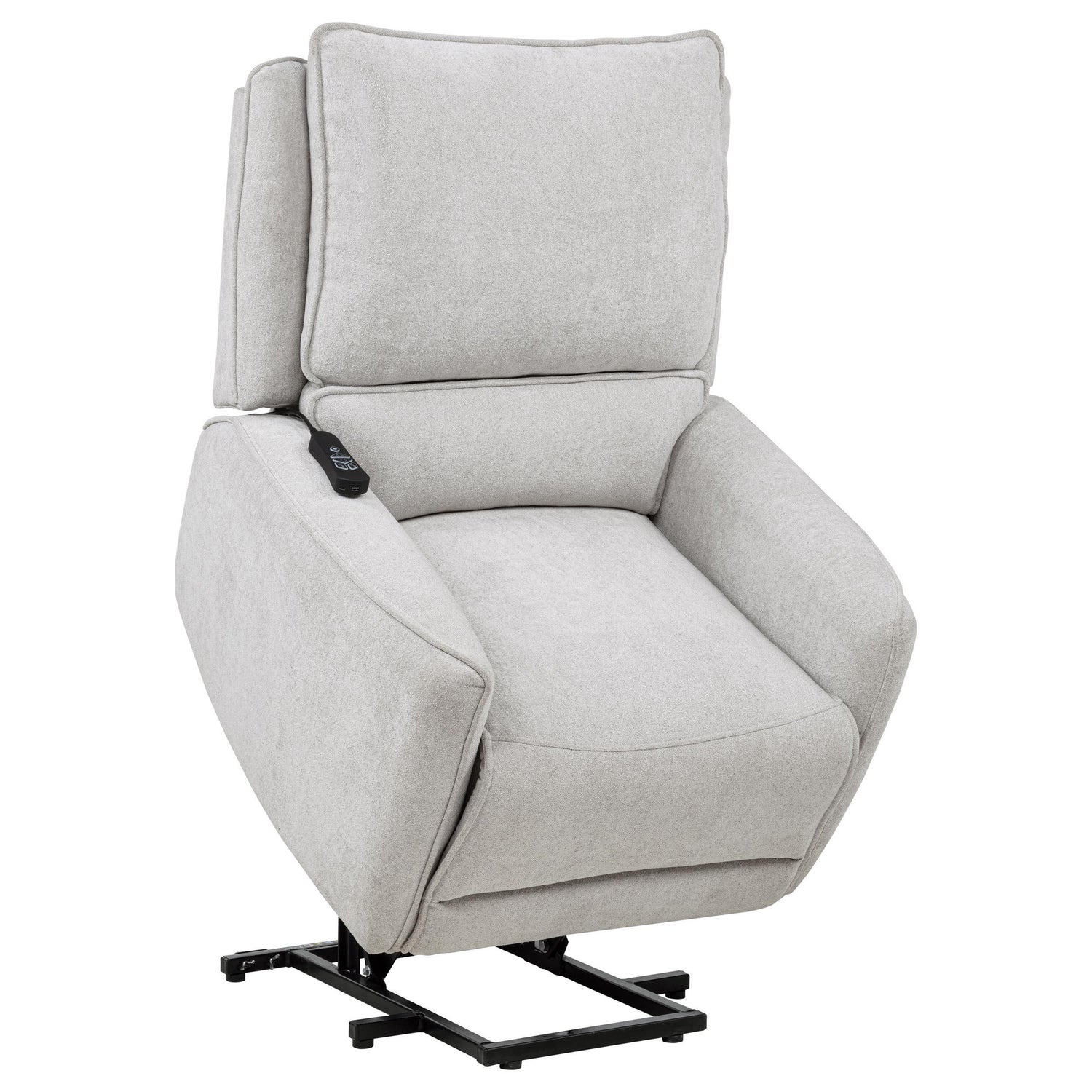 Sylmar Chenille Upholstered Dual Power Lift Recliner Grey - 610524PP