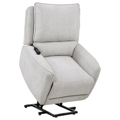 Sylmar Chenille Upholstered Dual Power Lift Recliner Grey - 610524PP