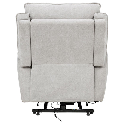 Sylmar Chenille Upholstered Dual Power Lift Recliner Grey - 610524PP