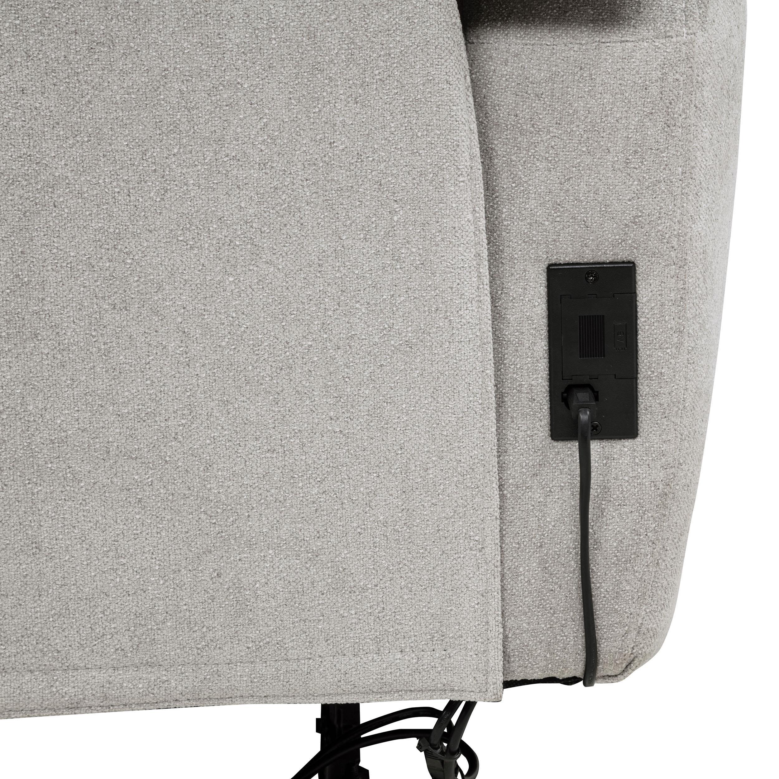 Sylmar Chenille Upholstered Power Reclining Sofa Dove Grey - 610521P
