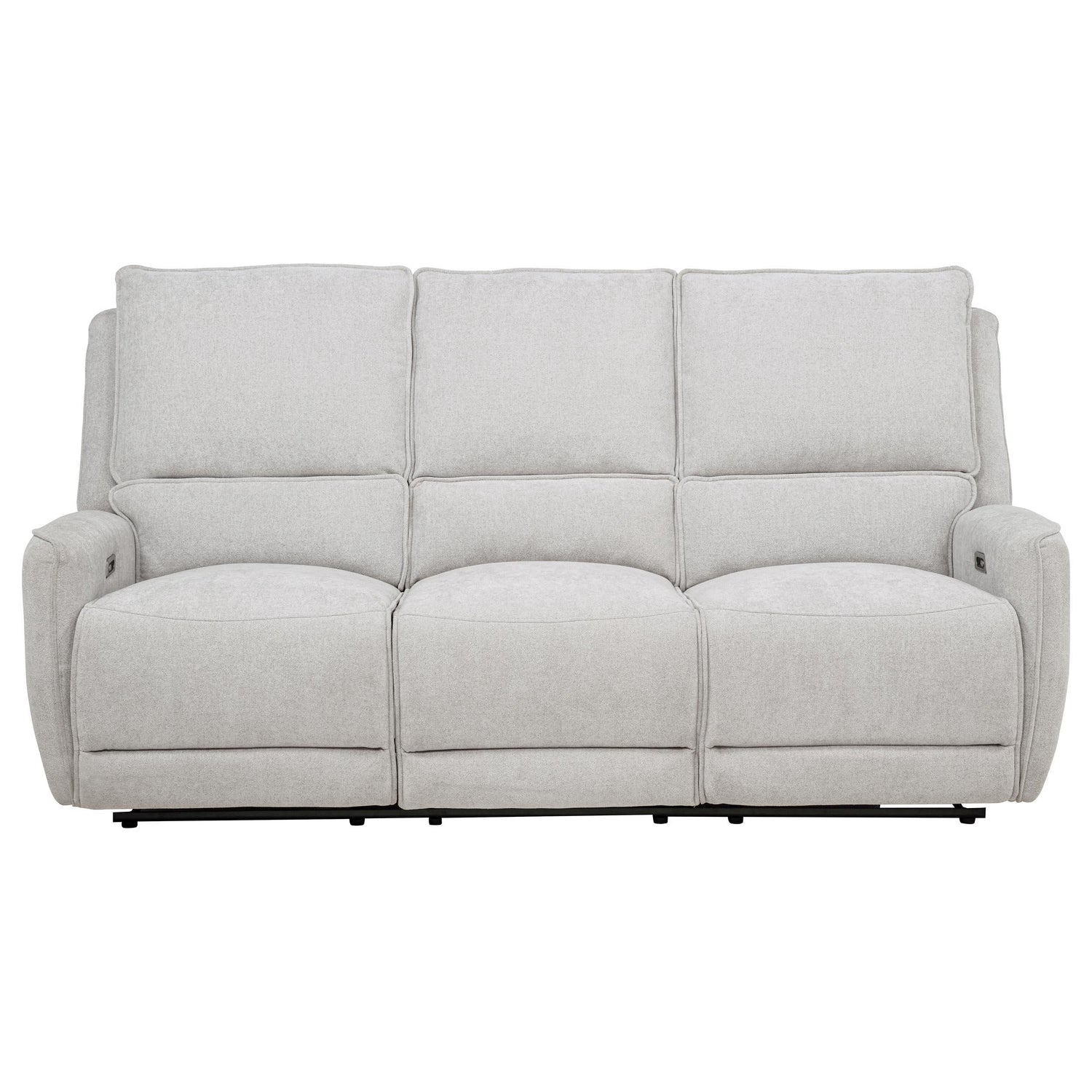Sylmar Chenille Upholstered Power Reclining Sofa Dove Grey - 610521P