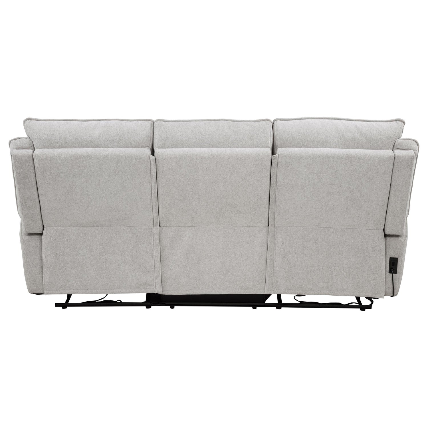 Sylmar Chenille Upholstered Power Reclining Sofa Dove Grey - 610521P