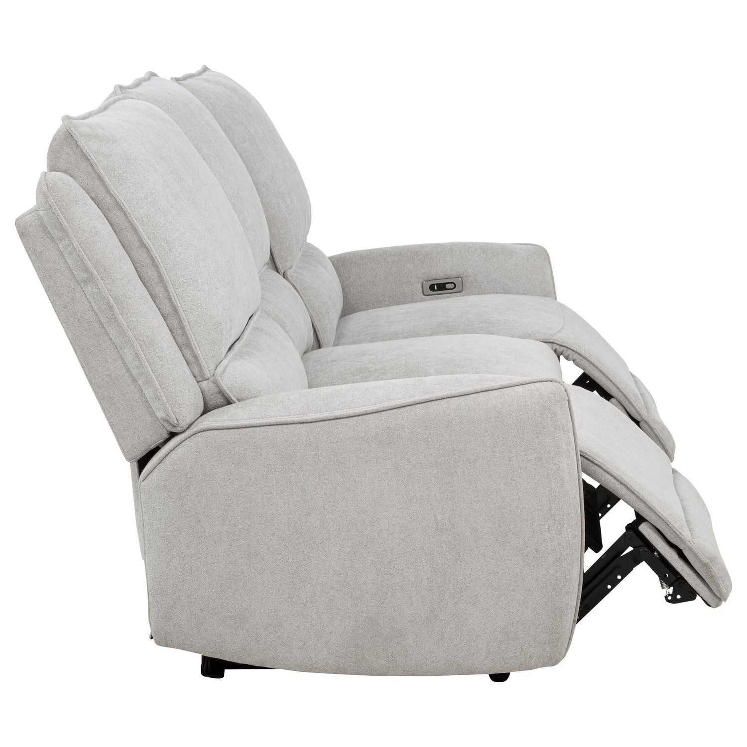 Sylmar Chenille Upholstered Power Reclining Sofa Dove Grey - 610521P