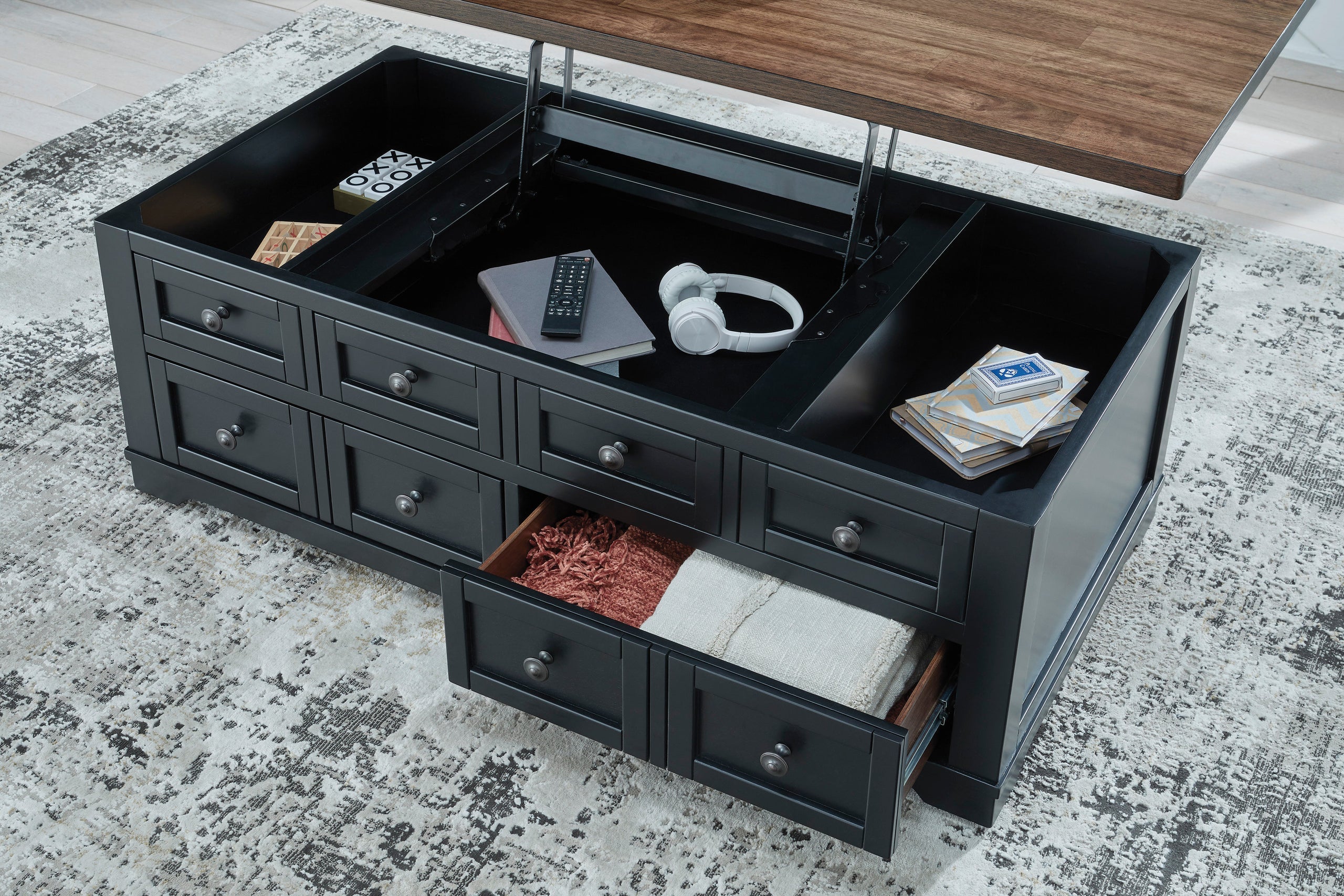 T664-9 Lift Top Cocktail Table - T664-9 Lift Top Cocktail Table