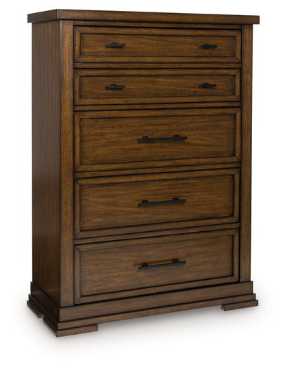 Taffenbrook Medium Brown Chest of Drawers - B849-46