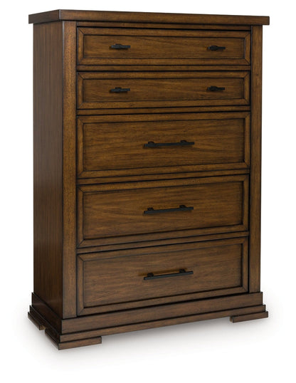 Taffenbrook Medium Brown Chest of Drawers from Ashley - Luna Furniture