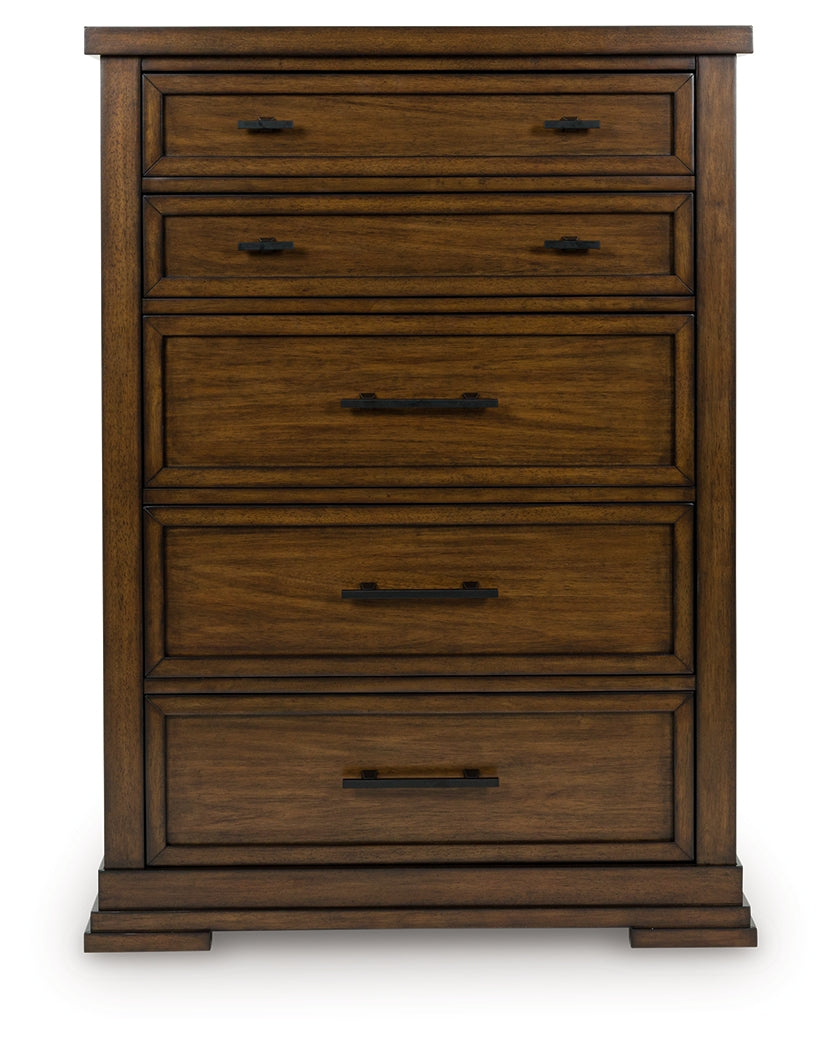 Taffenbrook Medium Brown Chest of Drawers - B849-46