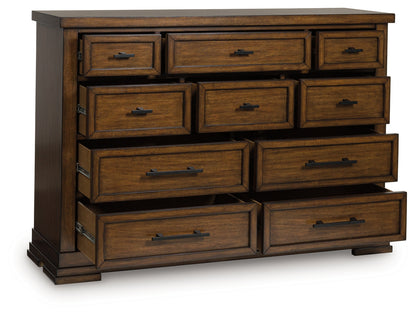 Taffenbrook Medium Brown Dresser - B849-31