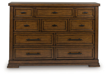 Taffenbrook Medium Brown Dresser - B849-31